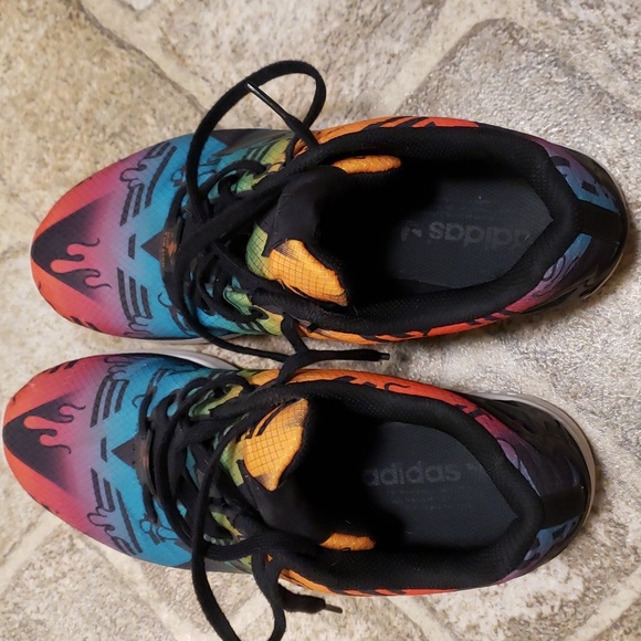 Adidas zx flux torsion color drip 9.5 us - Picture 2 of 4